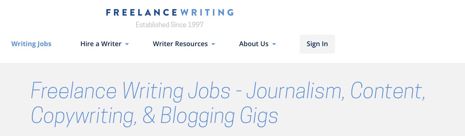 freelancewriting.com job board