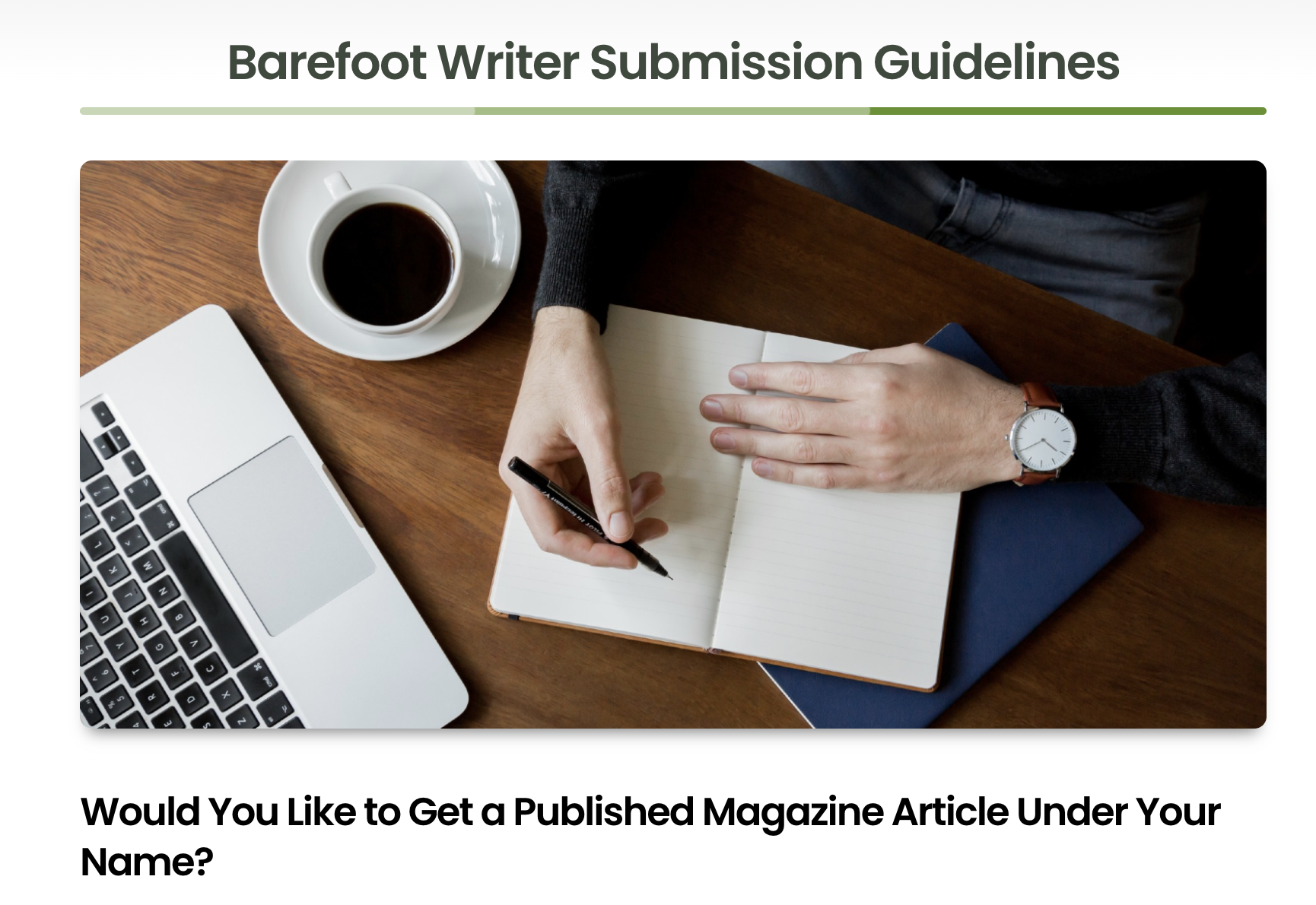 barefoot writer magazine
