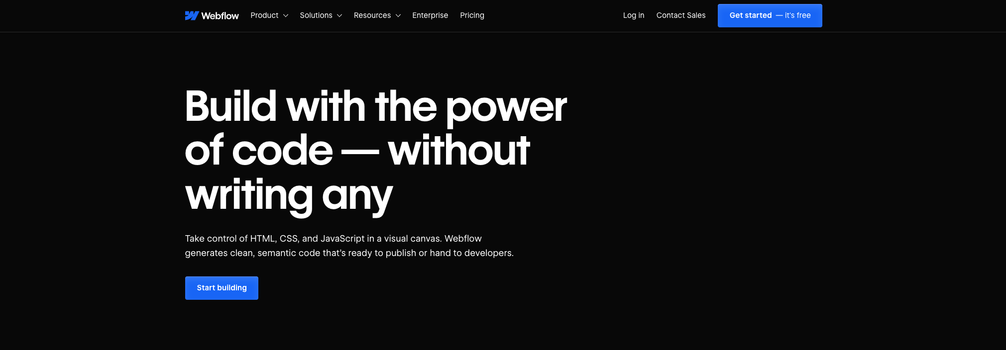 webflow web design builder