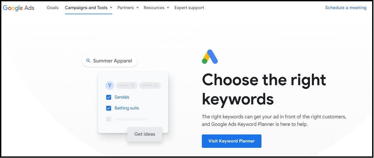 Google keyword planner.