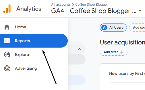 Add bounce rate in GA4